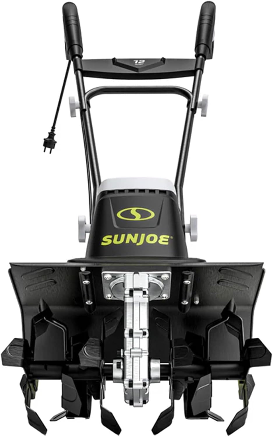 Sun Joe Corded Electric Garden Cultivator with Steel Blades, 6.3-Inch Wide Path, 2.5-Amp Motor - Heavy-Duty Cultivating Machine for Soil Prep, Lawn & Garden Maintenance, TJ599E