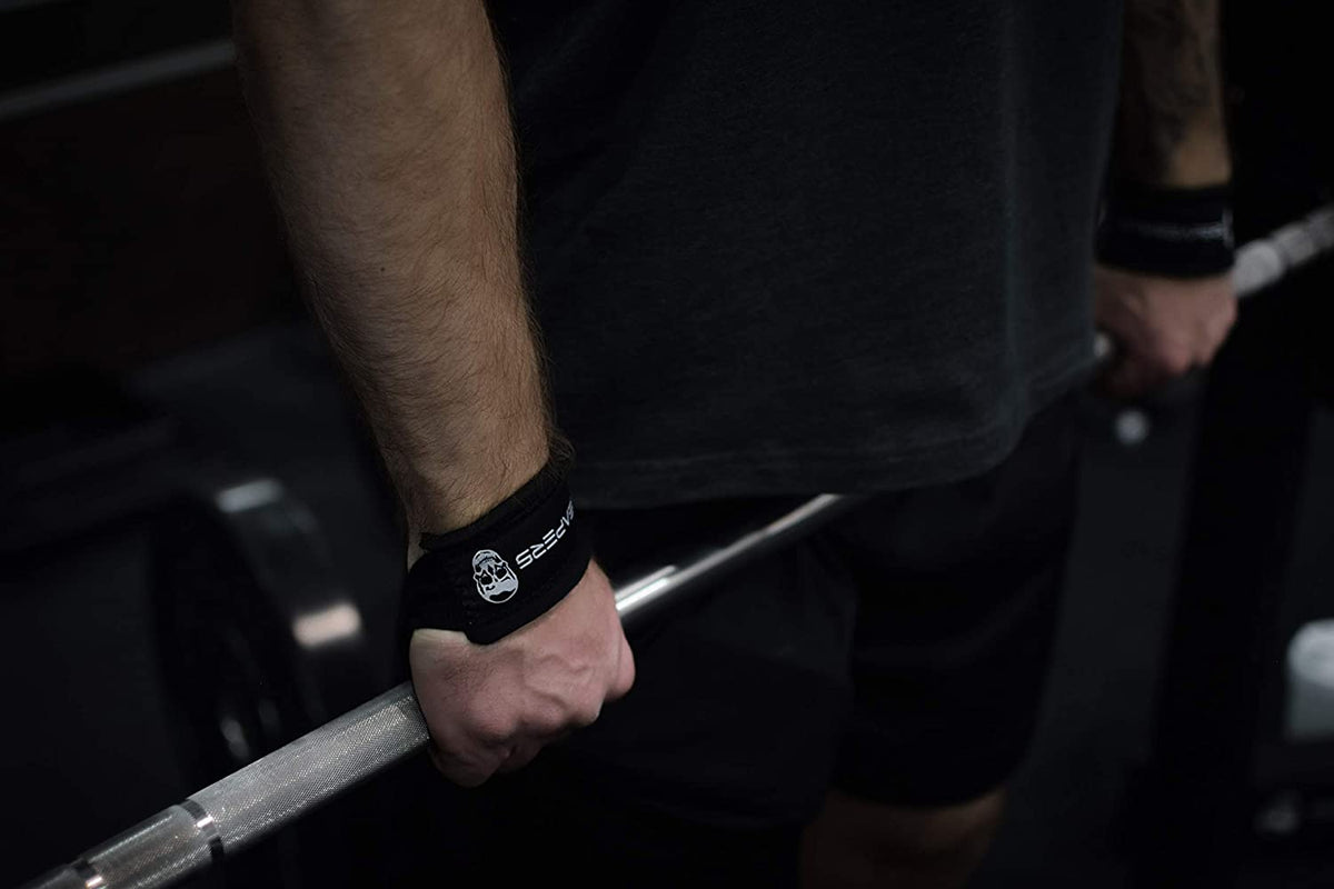 Gymreapers Lifting Wrist Straps for Weightlifting, Bodybuilding, Powerlifting, Strength Training, & Deadlifts - Padded Neoprene with 18 Inch Cotton