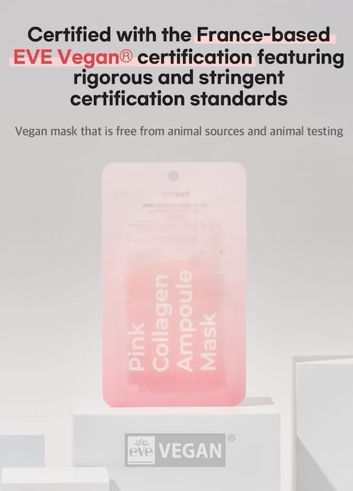 freemay Pink Collagen Ampoule Mask 27ml (0.91 fl oz) × 10 Sheets