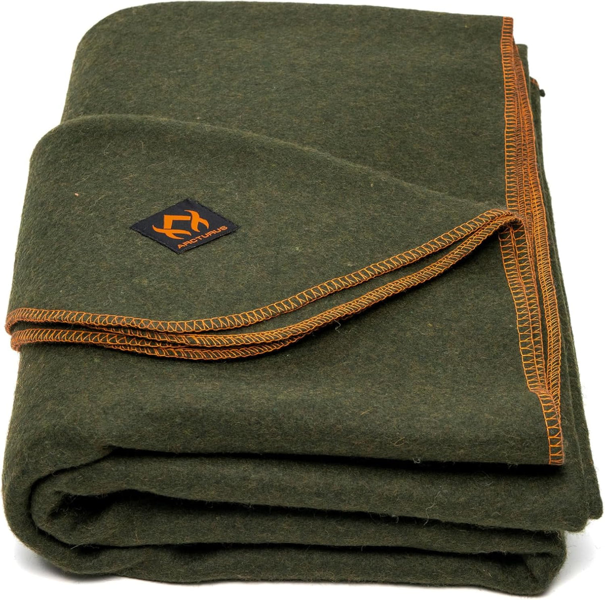Arcturus Military Wool Blanket - Warm, Thick, Washable - Great for Outdoors, Camping, Stadium Blanket, Picnics, Travel - Car & Bushcraft Survival Kits