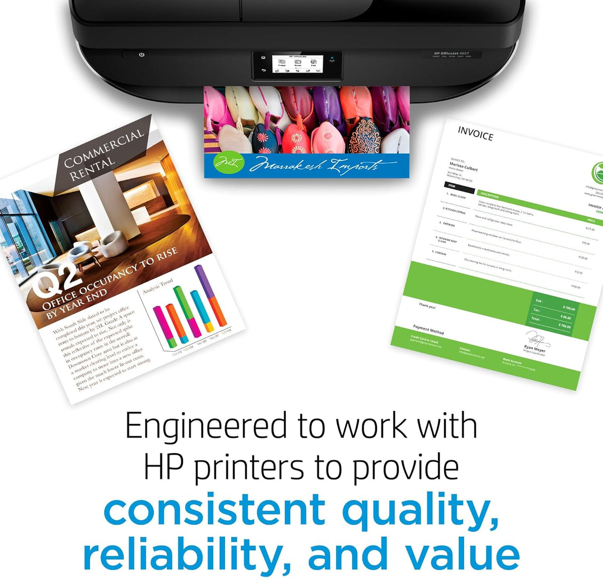 HP 64 Black & Tri-Color Ink Cartridges Printers (Combo Pack) | Works with Printer Series: Inspire 7950E; Envy Photo 6200, 7100, 7800; Tango | Eligible for Instant Ink | X4D92AN