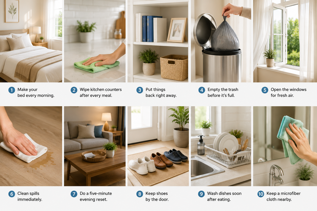 10 Everyday Habits That Can Make Your Home Feel Cleaner Instantly