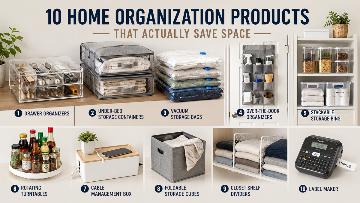 10 Home Organization Products That Actually Save Space