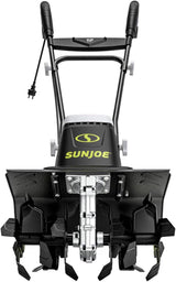 Sun Joe Corded Electric Garden Cultivator with Steel Blades, 6.3-Inch Wide Path, 2.5-Amp Motor - Heavy-Duty Cultivating Machine for Soil Prep, Lawn & Garden Maintenance, TJ599E
