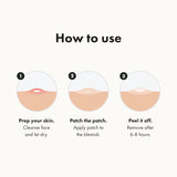 Mighty Patch Original Patch from Hero Cosmetics - #1 Hydrocolloid Acne Pimple Patches for Face, Shrinking Zits & Whiteheads in 1 Use, Nighttime Spot Pimple Stickers for Face, 36 Count