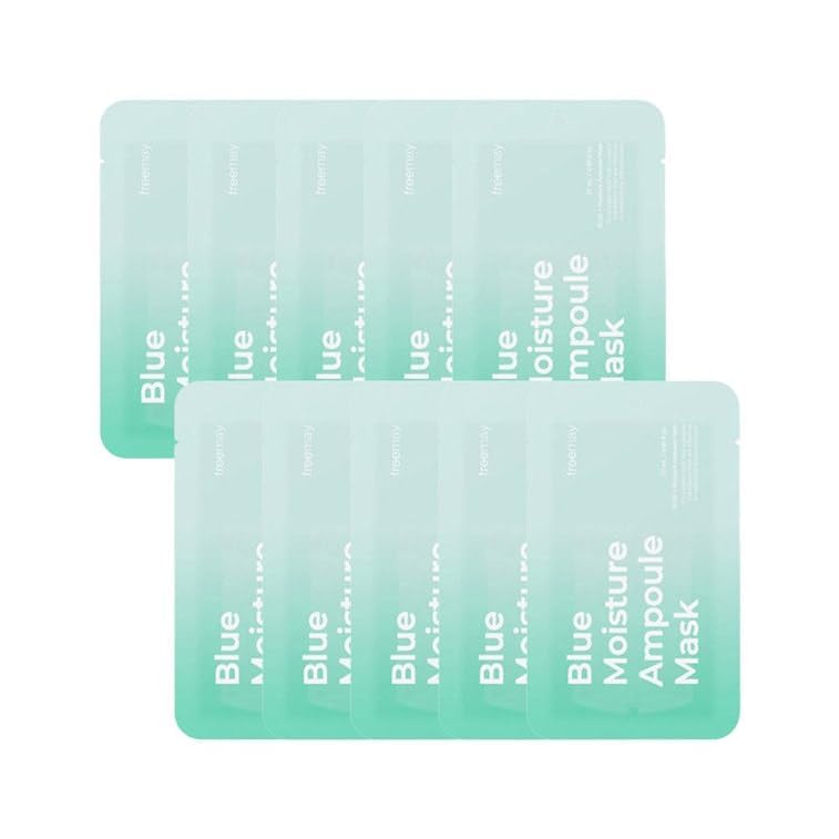 freemay Blue Moisture Ampoule Mask 27ml (0.91 fl oz) × 10 Sheets