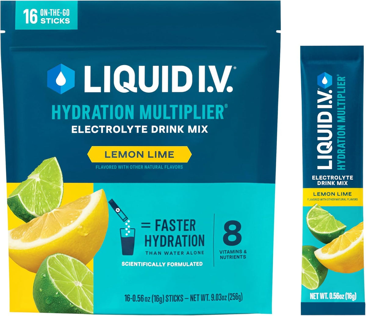 Liquid I.V.® Hydration Multiplier - Pear | Electrolyte Powder Drink Mix | 1 Pack (16 Servings)