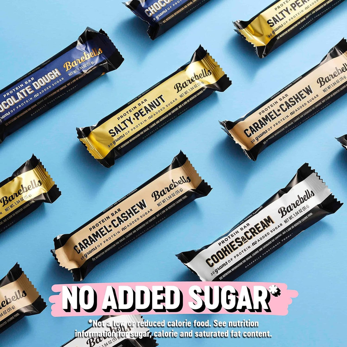 Barebells Protein Bars Chocolate Dough - 12 Count, Pack of 2 - Protein Snacks with 20G of High Protein - Low Carb Protein Bar with 1G of Total Sugars - Perfect on the Go Low Carb Snack & Breakfast Bars