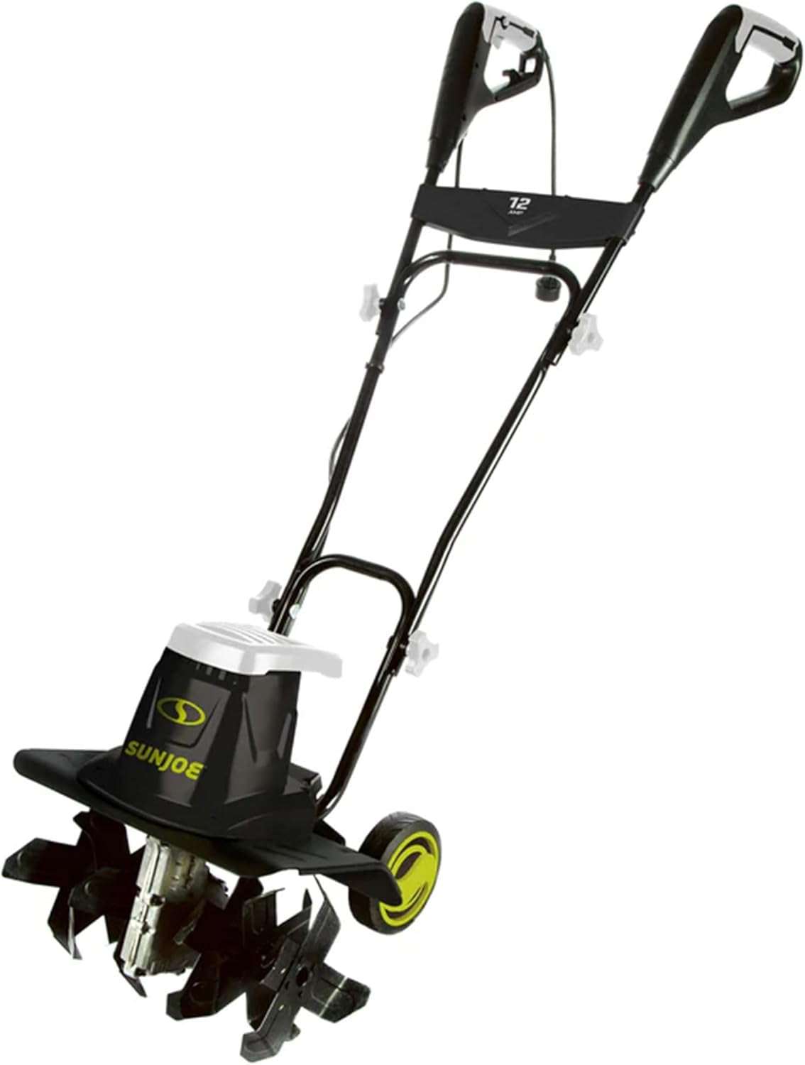 Sun Joe Corded Electric Garden Cultivator with Steel Blades, 6.3-Inch Wide Path, 2.5-Amp Motor - Heavy-Duty Cultivating Machine for Soil Prep, Lawn & Garden Maintenance, TJ599E