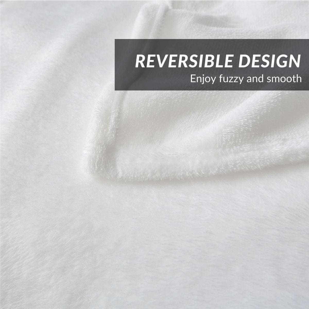 Bedsure Gentlesoft Fleece Blankets Queen Size White - Mothers Birthday Gifts for Women Bed Blanket Soft Lightweight Plush Fuzzy Cozy Luxury Microfiber, 90X90 Inches
