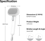 Aumuca Cat Brush for Shedding, Cat Brushes for Indoor Cats, Cat Brush for Long or Short Haired Cats, Cat Grooming Brush Cat Comb for Kitten Rabbit Massage Removes Loose Fur