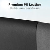 Aothia Non-Slip Waterproof PU Leather Desk Pad Protector for Mouse, Writing Desk, Office, Home, Laptop Blotter, 23.6" X 13.7", Black