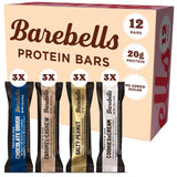 Barebells Protein Bars Chocolate Dough - 12 Count, Pack of 2 - Protein Snacks with 20G of High Protein - Low Carb Protein Bar with 1G of Total Sugars - Perfect on the Go Low Carb Snack & Breakfast Bars