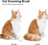 Aumuca Cat Brush for Shedding, Cat Brushes for Indoor Cats, Cat Brush for Long or Short Haired Cats, Cat Grooming Brush Cat Comb for Kitten Rabbit Massage Removes Loose Fur