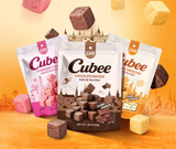 CUBEE Chocolate Mousse Soft Cube Snack - Rich Cocoa Flavor 1.83oz (52g)
