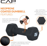 CAP Barbell Neoprene Dumbbell Weights Pairs & Sets | Multiple Colors