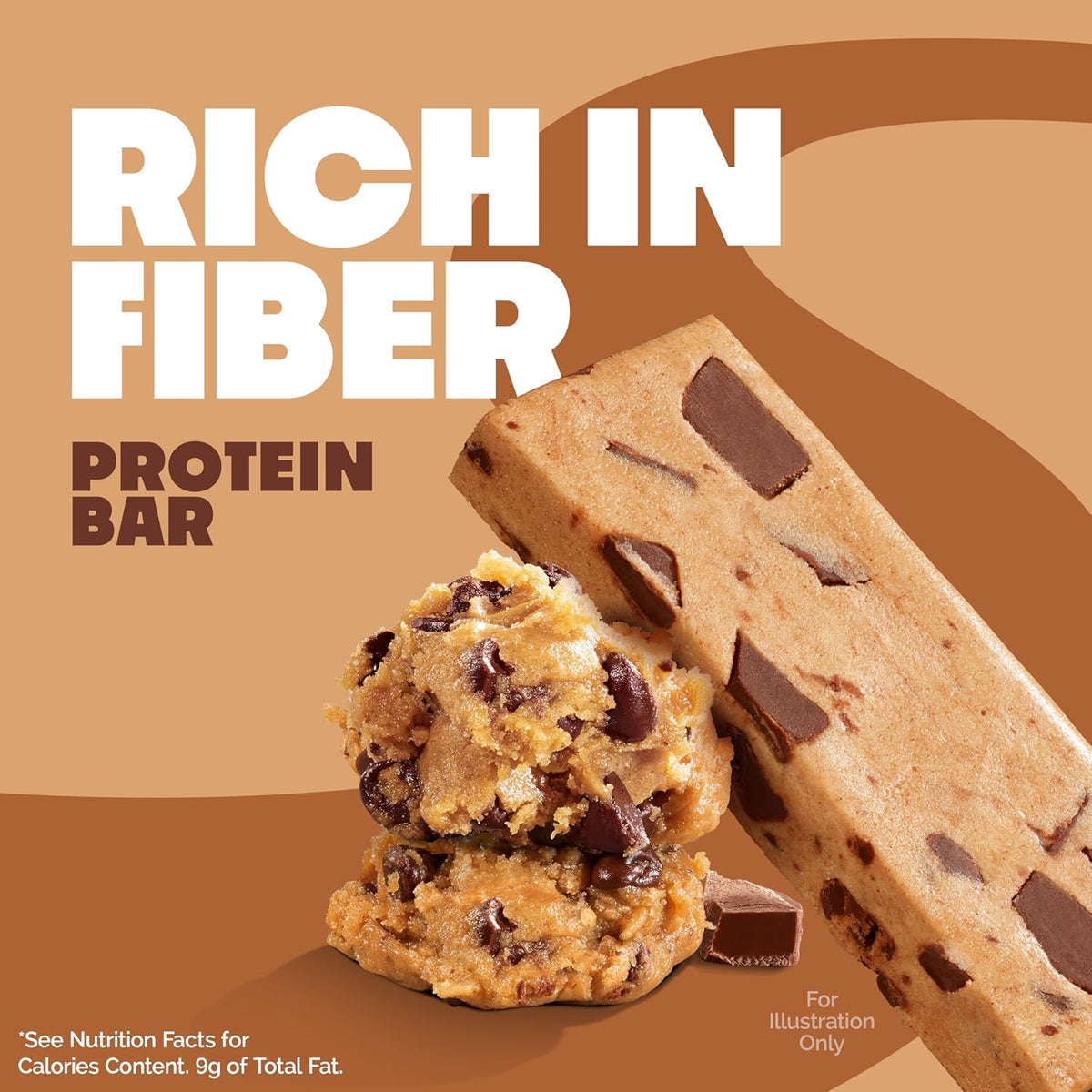 Quest Nutrition Dipped Chocolate Chip Cookie Dough Protein Bars, 18G Protein, 3G Net Carbs, Gluten Free, 1.76 Oz, 12 Count