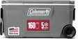 Coleman Classic Series Insulated Portable Rolling Cooler with Wheels, Leak-Resistant Outdoor Hard Cooler Keeps Ice up to 5 Days, 100-Quart