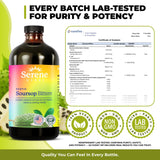Serene Herbs Soursop Bitters Liquid with Soursop Leaves for Gut Cleanse, Detox & Immune Boost with Black Seed, Moringa, Irish Moss, Ashwaganda, Turmeric, 16 Fl Oz (Pack of 1), Mango